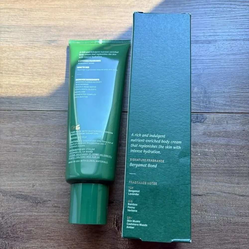 CYKLAR Bergamot Bond Nutrient-Rich Body Cream – 8 fl oz (236 ml) | BNIB